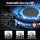 Devanti 90cm 5 Burner Gas Cooktop Tempered Glass Hob LPG NG 11.3kW Cast Iron Pan Supports Black 860x510mm