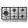 Devanti 90cm 5 Burner Gas Cooktop Stainless Steel Built-In Stove with Cast Iron Grates, LPG Conversion Kit Included