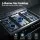 Devanti 90cm Dual Fuel Freestanding Cooker 121L Electric Oven 5 Burner Gas Cooktop Black Stainless Steel