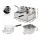 Devanti 20L Electric Commercial Deep Fryer Double Baskets 4400W - Stainless Steel, Quick-Heat, Dual Temp Control