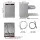 Devanti 60cm 14-Setting Freestanding Dishwasher Silver, 4.5-Star Rating, LED, Child Lock, Quiet Operation
