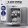 Devanti 60cm 14-Setting Freestanding Dishwasher Silver, 4.5-Star Rating, LED, Child Lock, Quiet Operation