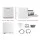 Devanti Benchtop Dishwasher, Stainless Steel, 3 Place Settings, White - Touch Controls, Baby Care, Fruit Wash