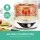 Devanti 5 Trays Food Dehydrator White, Adjustable Temperature, Food Grade Plastic, Quiet Operation, 245W Jerky Dryer