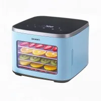 Devanti 5-Tray Mini Food Dehydrator | Stainless Steel | LED Touch Panel | Adjustable Thermostat & Timer | 500W | Compact