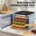 Devanti 5-Tray Mini Food Dehydrator | Stainless Steel | LED Touch Panel | Adjustable Thermostat & Timer | 500W | Compact