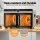 Devanti 16-Tray Dual-Zone Food Dehydrator | Stainless Steel, LCD Touch Panel, 1200W, 35-80°C, 0.5-
