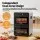 Devanti 12-Tray Dual-Zone Food Dehydrator, Stainless Steel, LCD Control, 35-80°C, 48hr Timer, Includes Fruit Roll Sheets