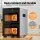 Devanti 12-Tray Dual-Zone Food Dehydrator, Stainless Steel, LCD Control, 35-80°C, 48hr Timer, Includes Fruit Roll Sheets