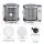 Devanti 8-Tray Stainless Steel Food Dehydrator, 700W, Auto-Rotate, LED Touch, 10 Programs, 35-75°C Thermostat