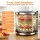 Devanti 8-Tray Stainless Steel Food Dehydrator, 700W, Auto-Rotate, LED Touch, 10 Programs, 35-75°C Thermostat