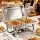 5-Star Chef Chafing Dish 8L Two-Pan Buffet Warmer Stainless Steel Catering Server with Foldable Frame