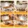 5-Star Chef Chafing Dish 8L Two-Pan Buffet Warmer Stainless Steel Catering Server with Foldable Frame