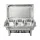 5-Star Chef Chafing Dish 7.5L 3-Pan Buffet Warmer Food Warmer Catering Server Stainless Steel with Foldable Frame