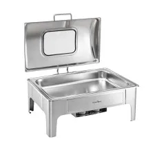 5-Star Chef 9L Chafing Dish Buffet Warmer with Viewing Window for Warm or Chilled Food