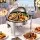 5-Star Chef 9L Chafing Dish Buffet Warmer Catering Server with Clear Window and Roll-Top Lid