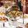 5-Star Chef 9L Chafing Dish Buffet Warmer Catering Server with Clear Window and Roll-Top Lid