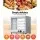 Devanti Commercial Food Warmer 54cm 4-Tier Tempered Glass Cabinet with Stainless Steel Trays & Adjustable Thermostat