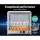 Devanti Commercial Food Warmer 54cm 4-Tier Tempered Glass Cabinet with Stainless Steel Trays & Adjustable Thermostat