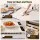 Devanti 60 x 38cm Electric Food Warming Mat White 9 Heat Levels 6 Timers 40–120°C 330W Child Lock Countertop