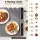 Devanti 80cm x 38cm Electric Food Warming Mat 430W Grey Roll-Up Touch Control 9 Levels Timer Child Lock