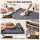 Devanti 80cm x 38cm Electric Food Warming Mat 430W Grey Roll-Up Touch Control 9 Levels Timer Child Lock