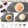 Devanti 80cm x 38cm Electric Food Warming Mat 430W Grey Roll-Up Touch Control 9 Levels Timer Child Lock