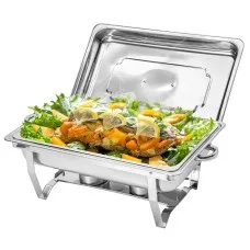 Alston 9L Chafing Dish Set Premium 410 Stainless Steel Bain Marie Buffet Warmer with 2 Fuel Holders & Lid