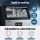 Devanti 45kg Commercial Ice Maker Machine Stainless Steel, 45 Cubes per Cycle, LED Control, Self-Cleaning, Black/Silver