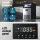 Devanti 45kg Commercial Ice Maker Machine Stainless Steel, 45 Cubes per Cycle, LED Control, Self-Cleaning, Black/Silver