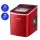 DEVANTi Portable Ice Cube Maker 2L Red, 12kg/Day, Benchtop, 2 Ice Sizes, Quiet, Energy Efficient, Home Bar Use