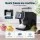 Devanti 20kg/24hr Snowflake Shaved Ice Slushie Maker with 8-Speed Control and 360W Power Black