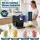 Devanti 20kg/24hr Snowflake Shaved Ice Slushie Maker with 8-Speed Control and 360W Power Black