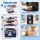 Devanti 20kg/24hr Snowflake Shaved Ice Slushie Maker with 8-Speed Control and 360W Power Black