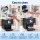 Devanti 20kg/24hr Snowflake Shaved Ice Slushie Maker with 8-Speed Control and 360W Power Black