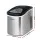 Devanti 2.4L Stainless Steel Portable Ice Cube Maker, 12kg/Day, 2 Sizes, Quiet, Freon-Free, Silver, Countertop