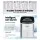 Devanti 2.4L Stainless Steel Portable Ice Cube Maker, 12kg/Day, 2 Sizes, Quiet, Freon-Free, Silver, Countertop