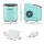 Devanti 12kg Green Ice Maker Machine w/Self-Cleaning, 9 Cubes in 6-13 Mins, Compact Design, Energy Efficient