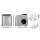 Devanti 12kg Ice Maker Machine Silver, Self-Cleaning, 2 Ice Sizes, Stainless Steel, Fast 9 Cubes in 6-13 Mins