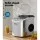 Devanti 12kg Ice Maker Machine Silver, Self-Cleaning, 2 Ice Sizes, Stainless Steel, Fast 9 Cubes in 6-13 Mins