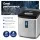 Devanti 15kg Ice Maker Machine, Silver - Fast 9-Cube Production, 3 Sizes, Freon-Free, Compact Design, 1-Year Warranty
