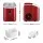 Devanti 15kg Nugget Ice Maker - Fast 5-Min Production, Eco-Friendly Red Design, 1.1L Tank, Self-Cleaning & Alarms