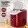 Devanti 15kg Nugget Ice Maker - Fast 5-Min Production, Eco-Friendly Red Design, 1.1L Tank, Self-Cleaning & Alarms
