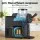 Devanti 2L Slushie Machine Ice Cream Maker Black – Multi-Function, No Pre-Freezing, Easy Clean, Serves 8