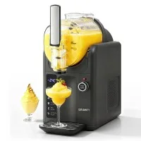 Devanti 5in1 Slushie & Ice Cream Maker, 2L Grey - Multi-Functional, No Pre-Freezing, Easy Clean, LED Display, 185W