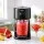 NORDA 1.1L Slushie Machine Shaved Ice Maker 3 Texture Levels 25W Black Frozen Drink Maker with Stirring Function