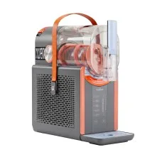 NORDA 2L Slushie Machine Grey Orange Countertop Frozen Drink Maker 1.8L Capacity Touch Controls Presets