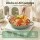 5-Star Chef 3.3L Enamelled Cast Iron Dutch Oven Green for Sourdough Baking Oven Safe to 260°C and Induction Compatible