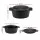 5-Star Chef 5L 2-in-1 Pre-Seasoned Cast Iron Dutch Oven with Lid Dual Handles for Sourdough Baking and Roasting