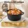 5-Star Chef 5L 2-in-1 Pre-Seasoned Cast Iron Dutch Oven with Lid Dual Handles for Sourdough Baking and Roasting